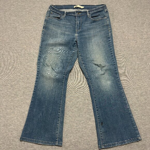 Levis 515 Jeans Womens Size 12 (31x30) Blue Denim Bootcut Cowboy Mid Rise cotton - Picture 1 of 16
